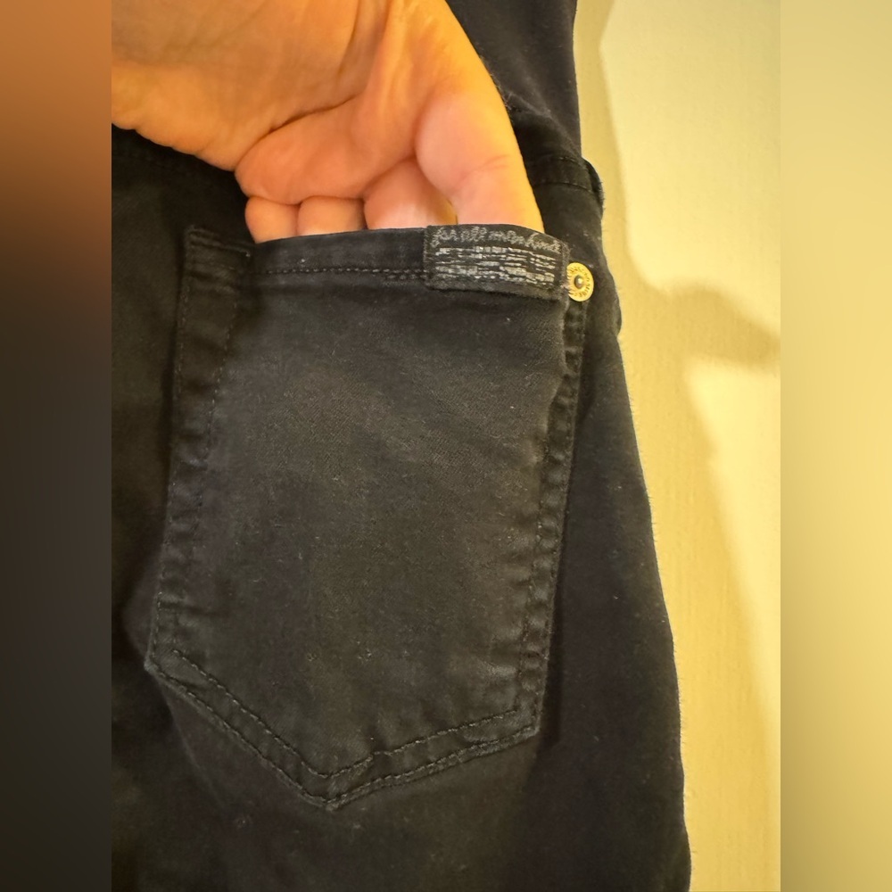 Maternity 7 for all mankind Black High-Waisted Pants size small - Picture 5 of 6